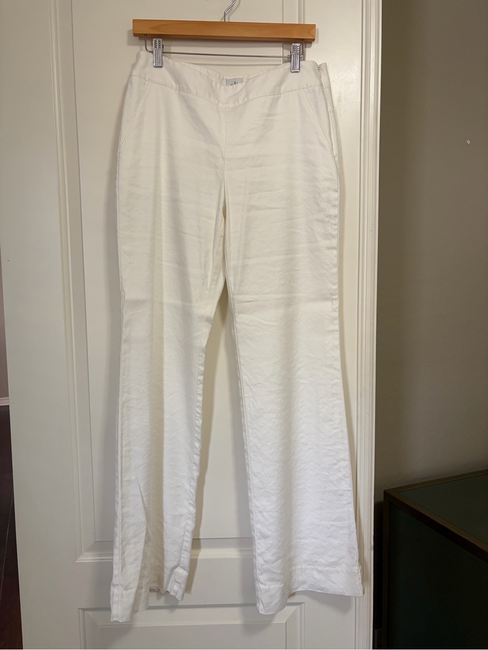 🤍CAbi Chic Boss Babe Cream White Women's Wide Leg Trousers🤍